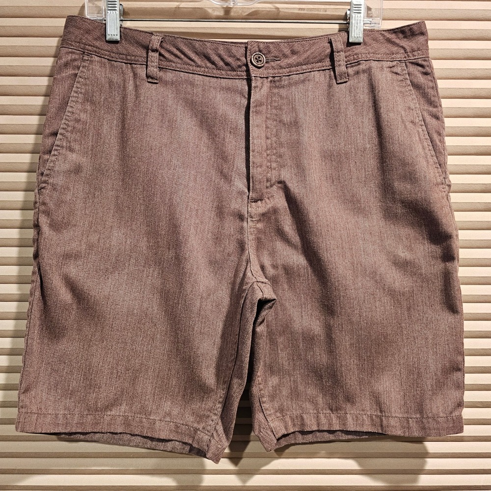 Katin Mens Brown Heathered Surf Chino Shorts Size 33 RN145195